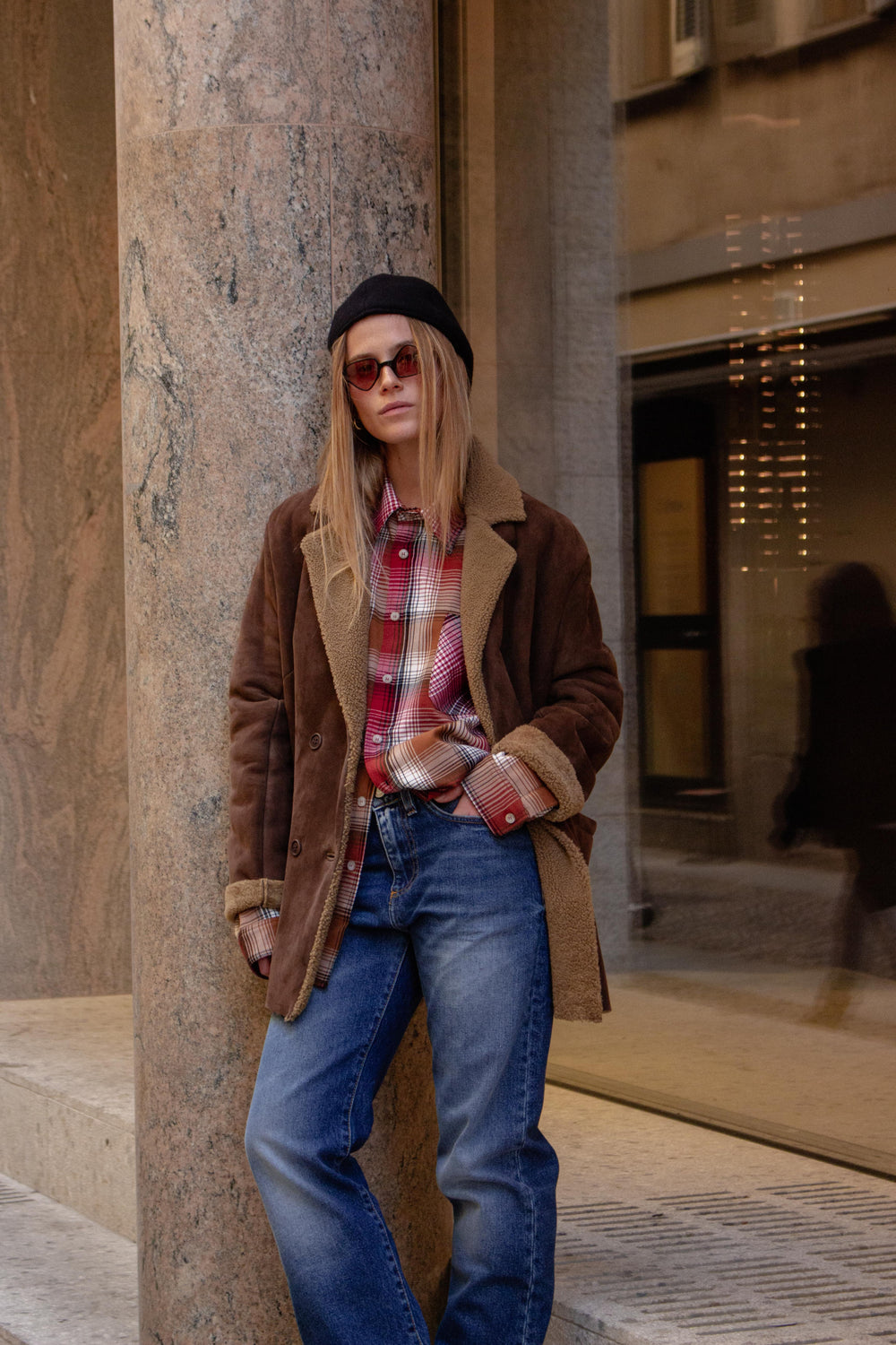 MER BROWN/COGNAC Jacket by Clan Upstairs