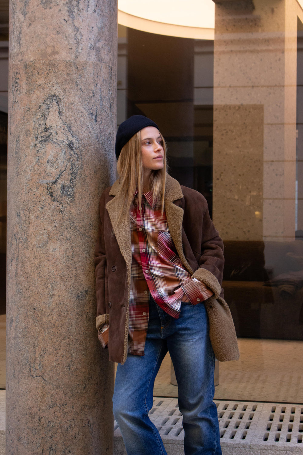 MER BROWN/COGNAC Jacket by Clan Upstairs