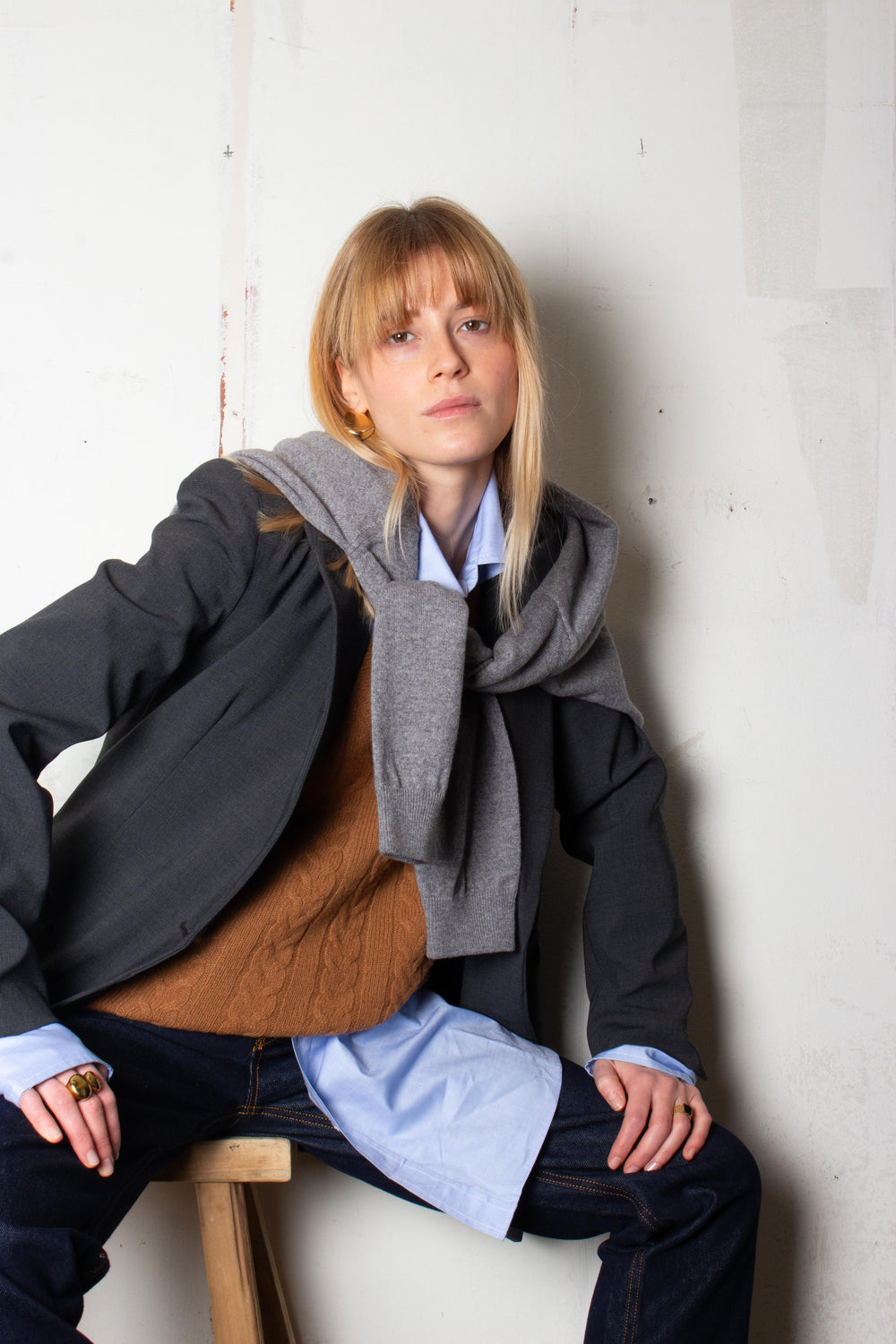 KEIRA GRIGIO Blazer by Clan Upstairs Private Label