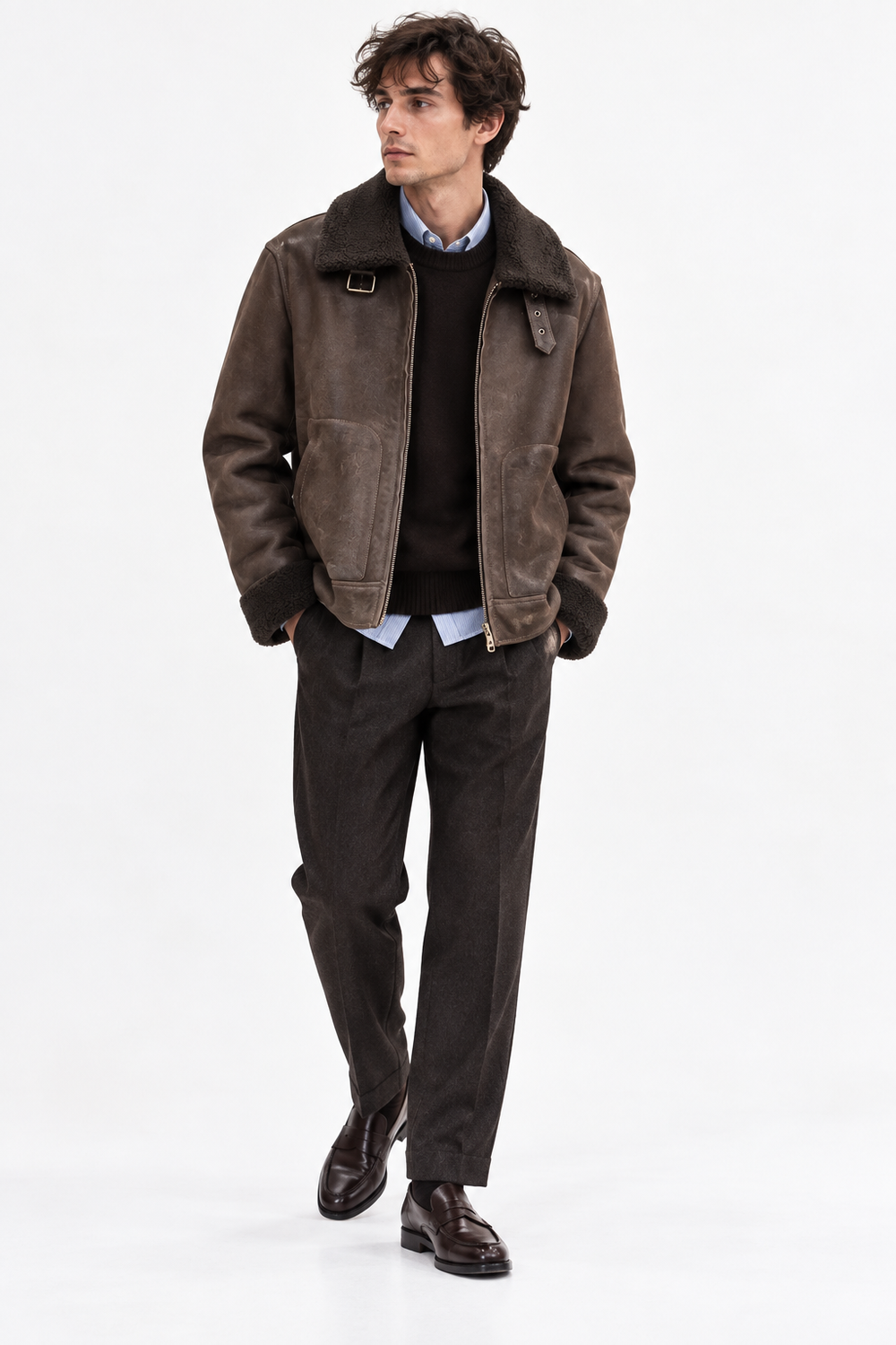 DIES DARK BROWN Jacket by Clan Upstairs