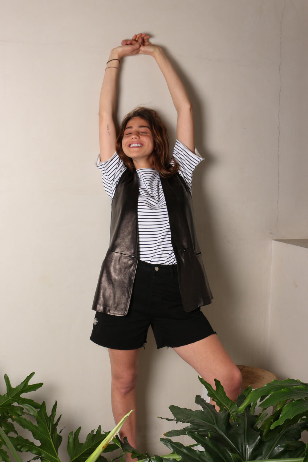 EMI DENIM BLACK Shorts by Clan Upstairs Private Label