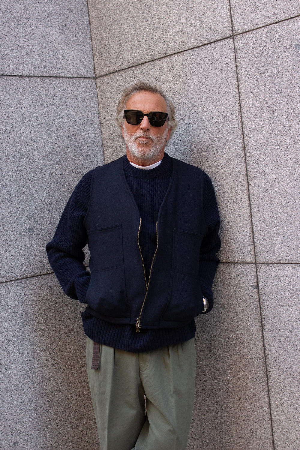 MAGLIA W112GM5 BLU Sweater by Clan Upstairs Private Label