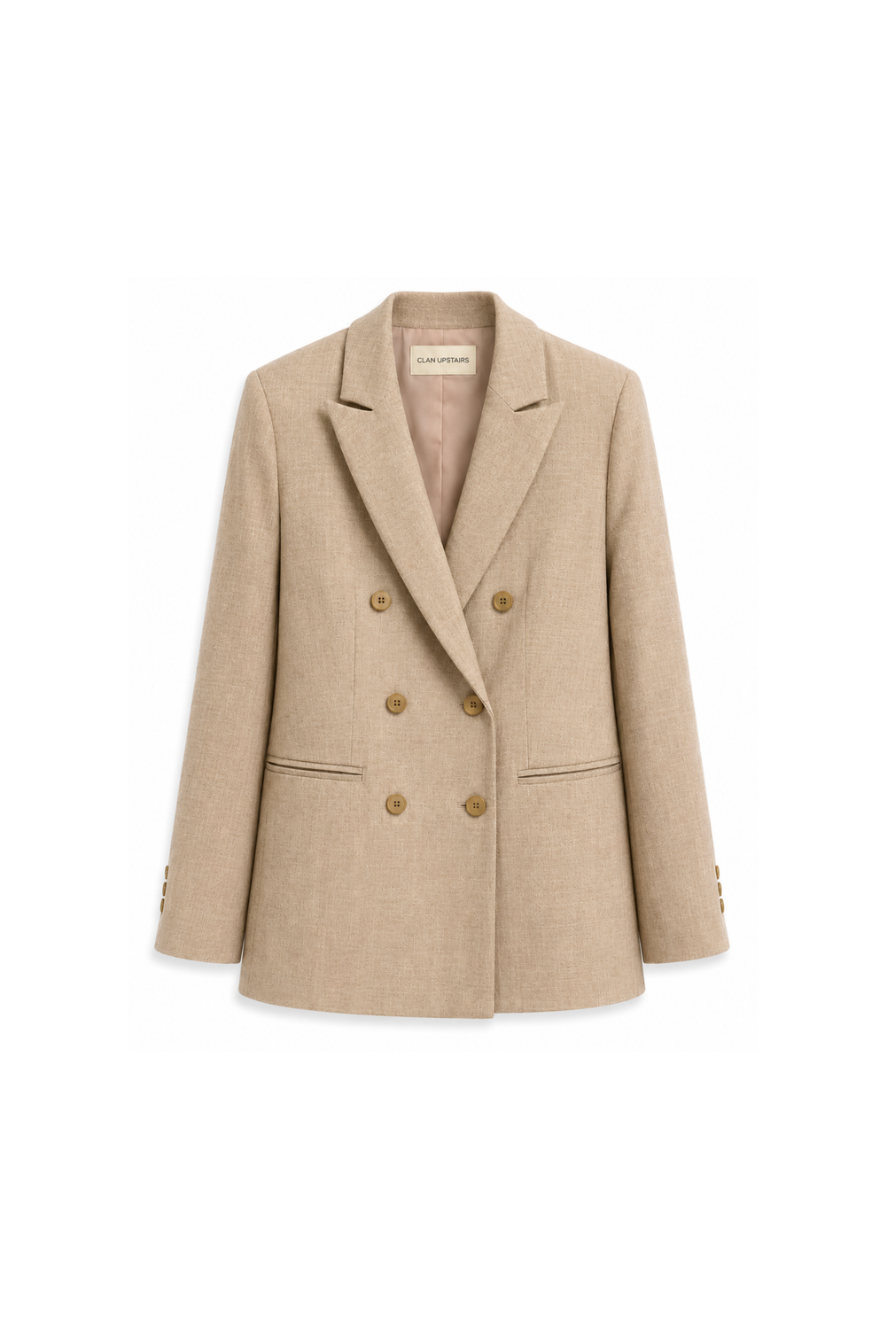 AMELIA DOUBLE BREASTED BLAZER TORTO by Clan Upstairs Private Label