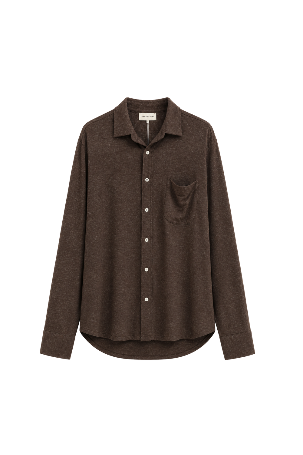 LONG SLEEVE SHIRT PHIL BROWN by Clan Upstairs Private Label