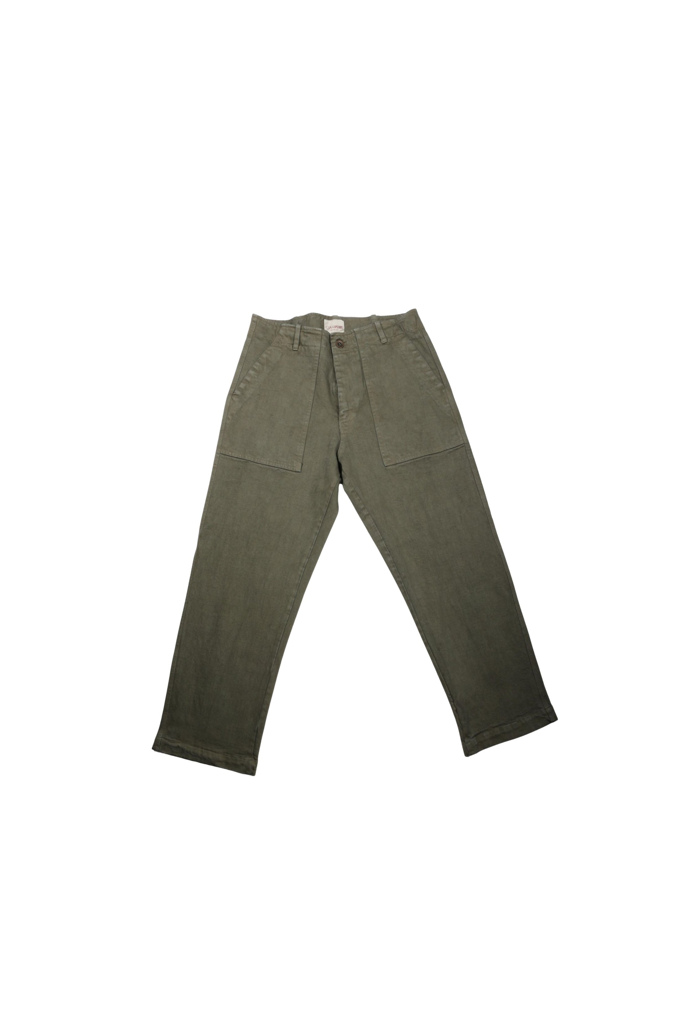 EMIL DENIM VERDE Trousers by Clan Upstairs Private Label