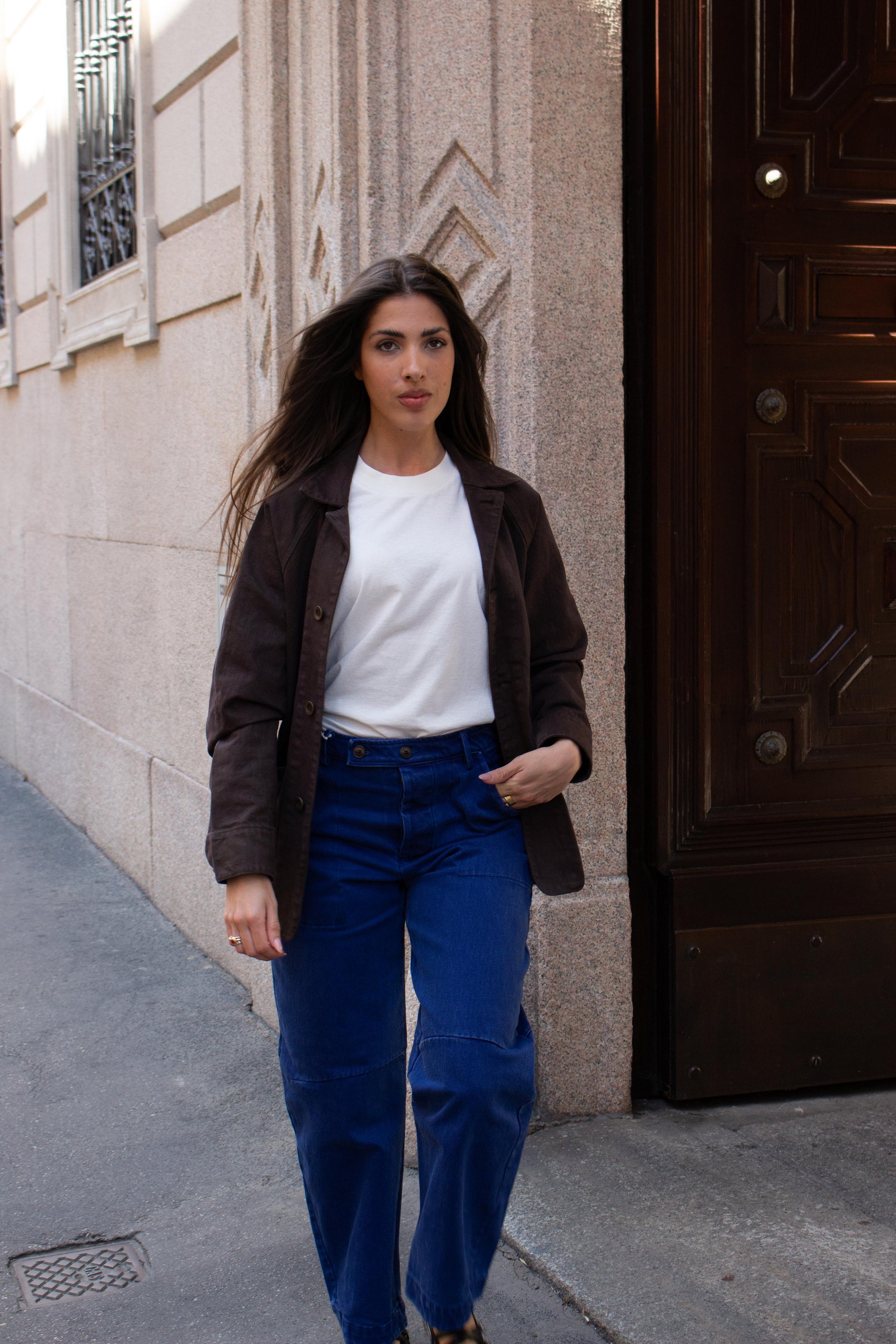 MARTIN INDIGO Trousers Clan Upstairs Private Label