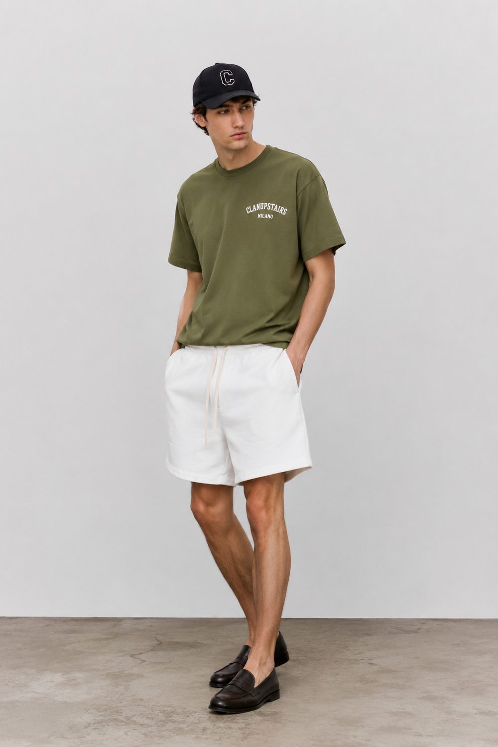 ELIAS SHORTS BIANCO by Clan Upstairs Private Label